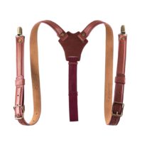 Ruby Red Suspenders Wedding apparel